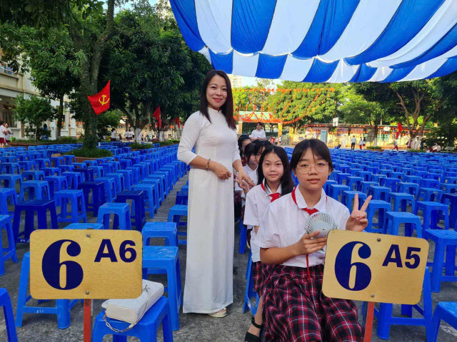 Cô Trần Thị Xuân, giáo viên trường THCS Nam Trung Yên (Hà Nội). Ảnh: Mai Loan co-tran-thi-xuan.jpg