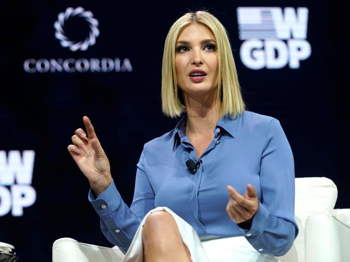 "Đệ nhất tiểu thư" Ivanka là con gái kiêm cố vấn cấp cao của Tổng thống Mỹ Donald Trump.