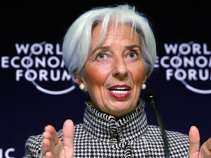 Chủ tịch Ngân hàng Trung ương Châu Âu Christine Lagarde là một chính trị gia và luật sư người Pháp. Bà là người phụ nữ đầu tiên đảm nhiệm chức vụ Bộ trưởng Tài chính Pháp, từ năm 2007 đến 2011.