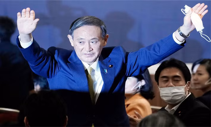 Giữa tháng trước, bà Mariko có bài phát biểu đầu tiên trên cương vị Đệ nhất phu nhân Nhật Bản tại Yokohama để gửi lời cảm ơn tới những người ủng hộ chồng bà. Ảnh: AP.