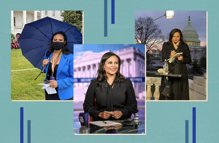 Kristen Welker nổi tiếng là người không ngại đặt ra những câu hỏi hóc búa cho các chính trị gia. Cô từng là người điều phối cuộc tranh luận của Đảng Dân chủ vào tháng 11/2019 giữa các ứng cử viên bao gồm cựu Phó Tổng thống Joe Biden, Thượng nghị sĩ Kamala Harris, Thượng nghị sĩ Bernie Sanders và Thượng nghị sĩ Elizabeth Warren. Ảnh: Twitter.