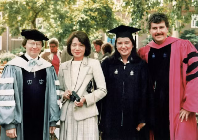 Hoàng hậu Masako trong lễ tốt nghiệp tại Đại học Harvard tháng 6/1985. Ảnh: KN.