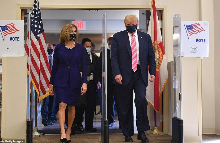 Được biết, Florida là một trong số bang chiến địa mà ông Trump cần phải giành đủ số phiếu đại cử tri để có thể đánh bại đối thủ Joe Biden trong cuộc đua vào Nhà Trắng năm nay. Ảnh: Getty.