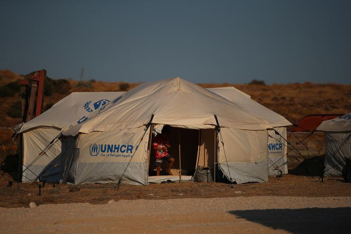 Người nào có kết quả dương tính với COVID-19 sẽ được cách ly tại khu trại tị nạn mới này.