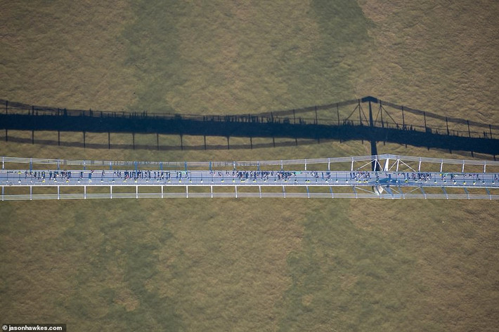 Cây cầu treo Millennium nối liền Bankside với thành phố London. Cây cầu chính thức được Nữ hoàng khai trương vào ngày 10/6/2000.