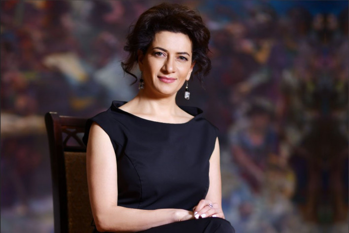 Hiện tại, bà Hakobyan là Tổng biên tập của tờ báo lớn nhất tại Armenia, Armenian Times. Ảnh: mediaadvocate.am.