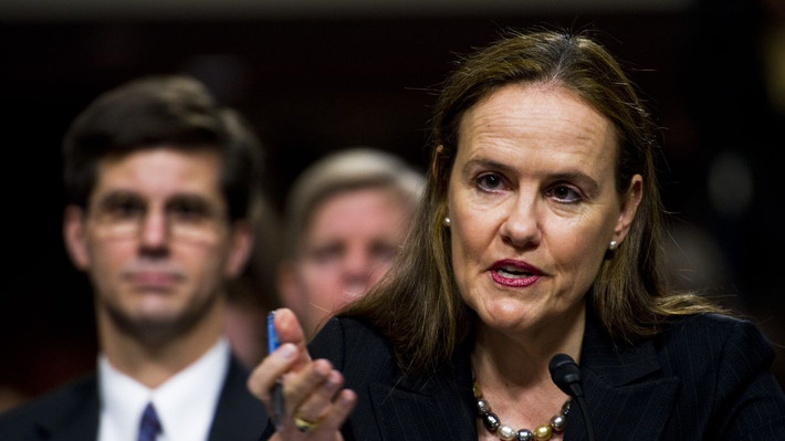 Năm 2007, bà Flournoy đồng sáng lập Trung tâm An ninh Mỹ mới (CNAS), một tổ chức tư vấn chuyên về các vấn đề an ninh quốc gia của Mỹ có trụ sở tại thủ đô Washington. Ảnh: VOX.