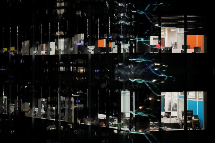 Các văn phòng không bóng người ở Seattle, Washington, trong bối cảnh dịch bệnh bùng phát.