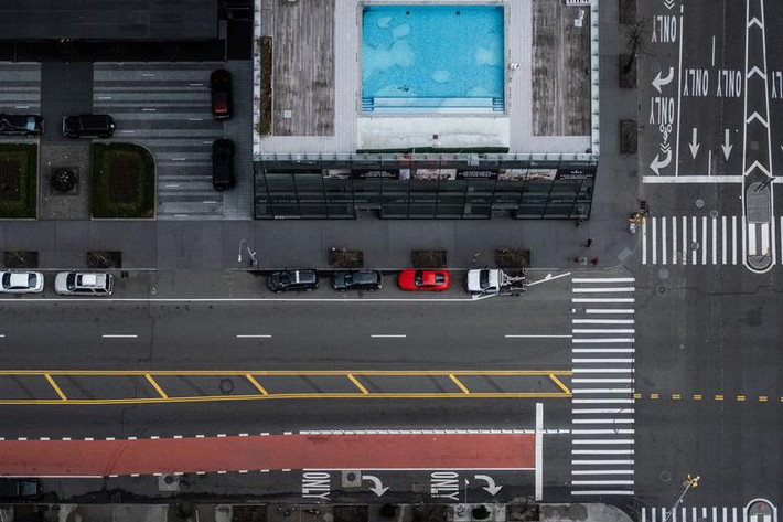 Con phố không một bóng người ở Manhattan hôm 15/3.