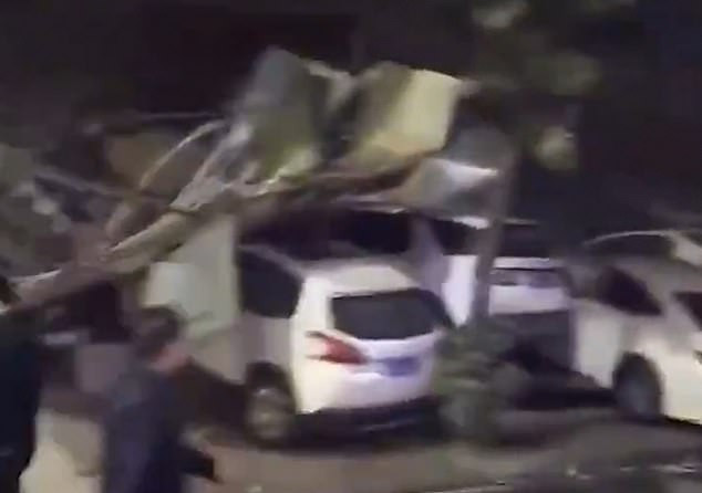 Một phụ nữ họ Chen cho biết, một số người thân, trong đó có em gái cô, được cách ly tại khách sạn Xinjia này. Ảnh: Daily Mail.