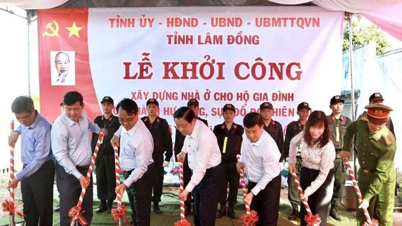 Lâm Đồng tiếp tục khởi công xây dựng nhà cho 6 hộ dân bị ảnh hưởng thiên tai