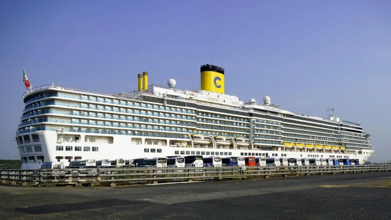 TP HCM đón siêu tàu Costa Deliziosa chở gần 2.000 khách quốc tế đầu Xuân