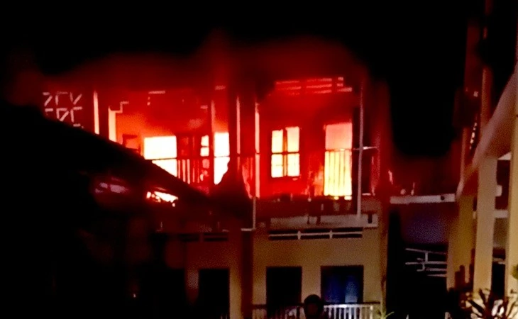 Cháy tại Trường Mầm non Bạch Hà, phát hiện một thi thể