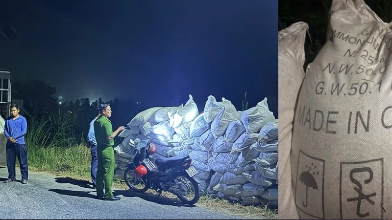 Kiểm tra 3 xe tải, phát hiện lượng lớn phân bón không có hóa đơn chứng từ