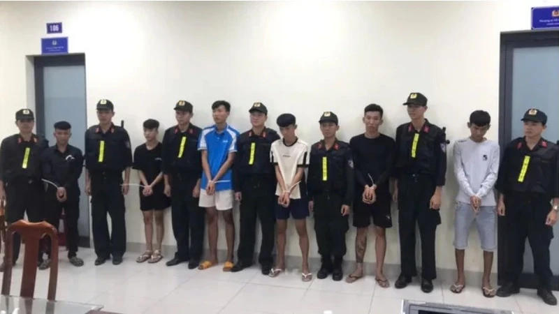 An Giang: Bắt giữ nhóm mang hung khí gây rối trật tự tại huyện Chợ Mới