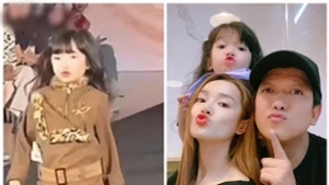 Con gái Trường Giang – Nhã Phương tự tin trình diễn thời trang