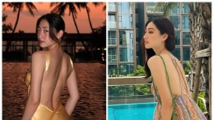 Hoa hậu Lương Thùy Linh chuộng váy áo hở lưng, khoe đường cong nuột nà