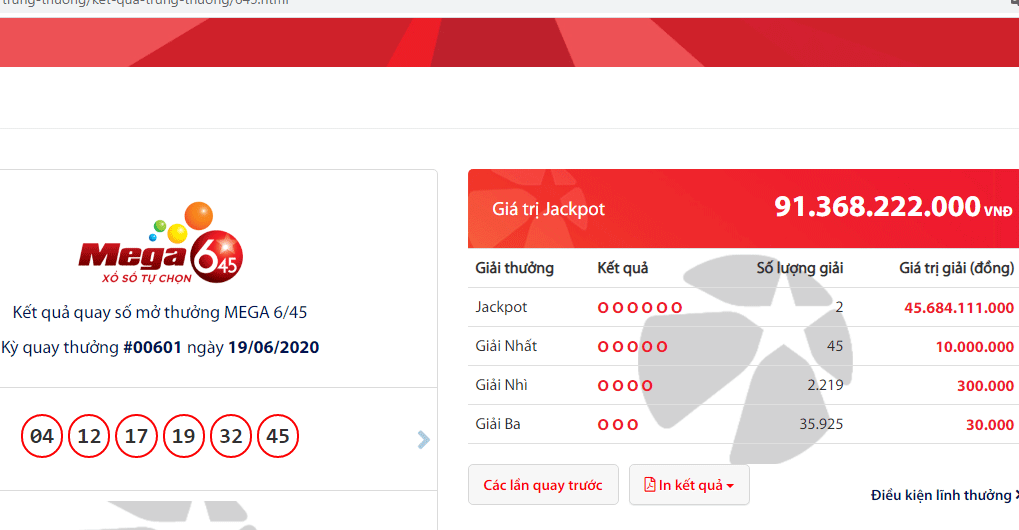 Doc dac Vietlott 'no' hon 91 ty dong, 2 ty phu may man lo dien