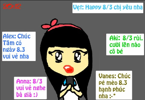 Nhưng vẫn còn có nhiều người biết cảm thông, chia sẻ, ở bên cạnh họ và dành cho họ những lời chúc trong ngày của phái đẹp như một cô gái thực thụ.