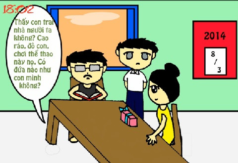 ... đến những lời phàn nàn của cha mẹ về ngoại hình, tính cách trái ngược của mình với những bạn nam khác.