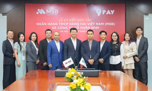 Đại diện MSB và Ngân Lượng tại lễ ký kết MOU