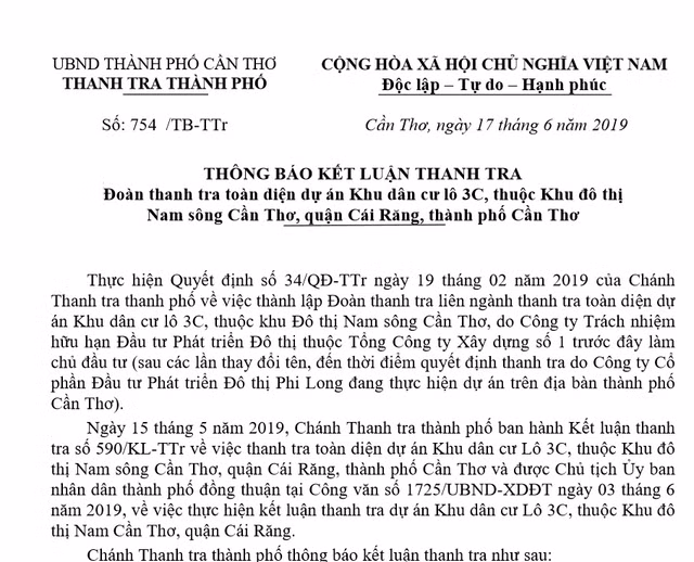 Nhiều sai phạm tại Khu dân cư lô 3C thuộc Khu đô thị Nam sông Cần Thơ Nhieu sai pham tai Khu dan cu lo 3C thuoc Khu do thi Nam song Can Tho