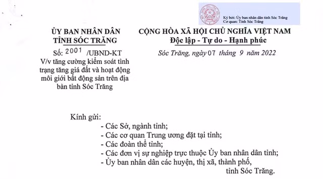 Sóc Trăng: Ngăn chặn hoạt động mua bán đất không đúng quy định pháp luật Soc Trang: Ngan chan hoat dong mua ban dat khong dung quy dinh phap luat