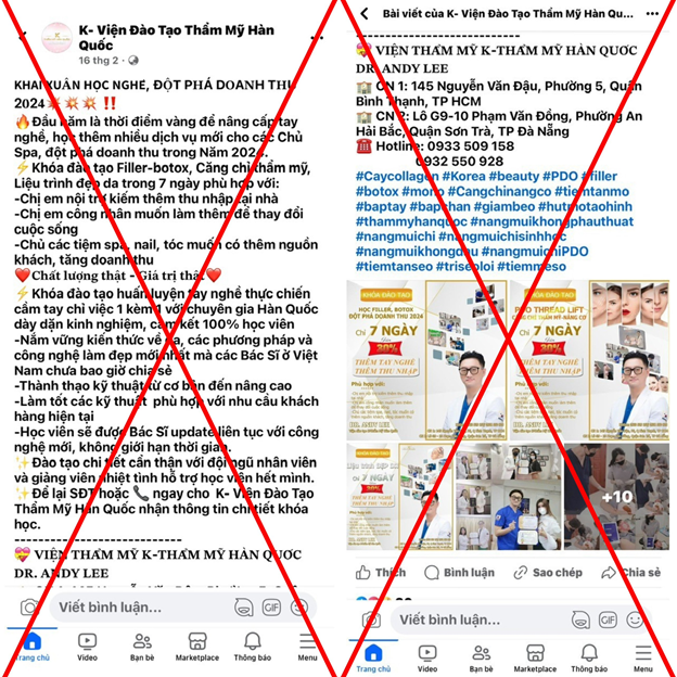 Viện đào tạo thẩm mỹ quốc tế Nanozelle Academy dính nhiều lỗi vi phạm - Hình 3 Vien dao tao tham my quoc te Nanozelle Academy dinh nhieu loi vi pham-Hinh-3