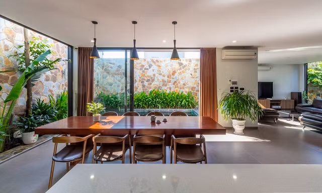 Can canh ve dep me hon cua ngoi nha 3 tang dan xen khu vuon xanh muot-Hinh-4