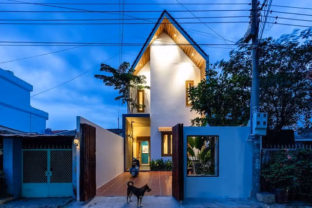 Nha mai chop vuot nhon doc dao, dep nhu tranh ve