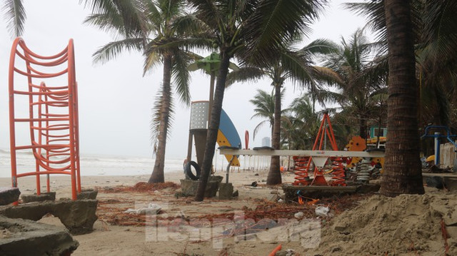 Bãi biển 'đẹp nhất hành tinh' Đà Nẵng tan hoang sau bão Vamco - Hình 7 Bai bien 'dep nhat hanh tinh' Da Nang tan hoang sau bao Vamco-Hinh-7