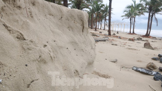Bãi biển 'đẹp nhất hành tinh' Đà Nẵng tan hoang sau bão Vamco - Hình 13 Bai bien 'dep nhat hanh tinh' Da Nang tan hoang sau bao Vamco-Hinh-13
