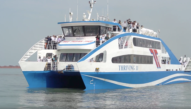 Khai trương phà biển Cần Giờ - Vũng Tàu rút ngắn thời gian đi lại Khai truong pha bien Can Gio - Vung Tau rut ngan thoi gian di lai
