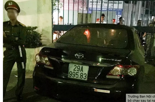 Truong Ban Noi chinh tinh Thai Binh lai xe bo chay sau tai nan giao thong chet nguoi