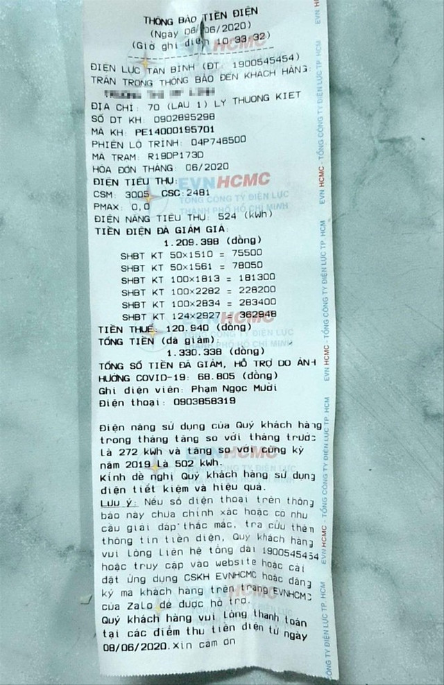 Hóa đơn tiền điện tăng bất thường: Vì sao? Hoa don tien dien tang bat thuong: Vi sao?