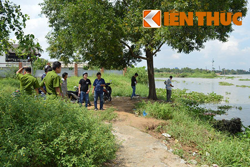 Nơi phát hiện thi thể bé gái chết trôi vào ngày 31/10.