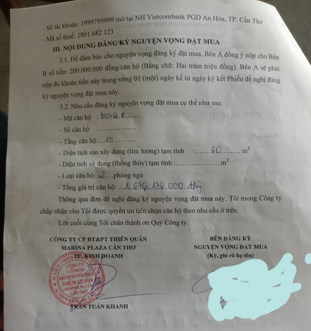 Cần Thơ: Một chủ đầu tư chung cư 23 tầng bán nhà trên giấy - Hình 2 Can Tho: Mot chu dau tu chung cu 23 tang ban nha tren giay-Hinh-2