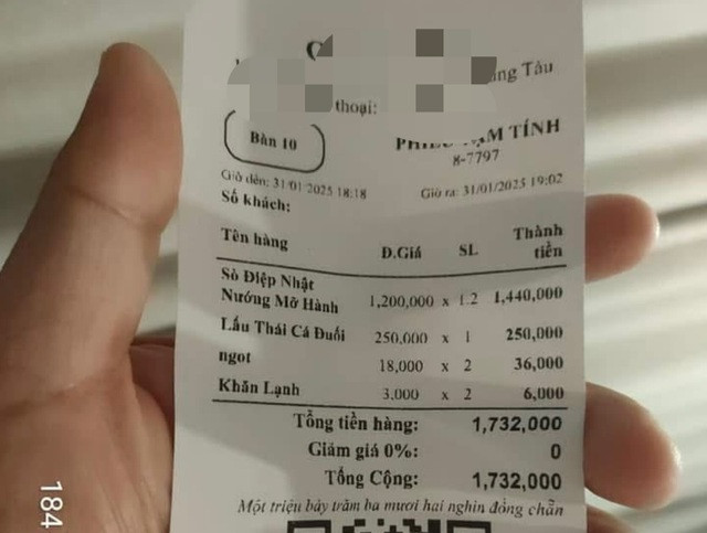 1,4 triệu 4 con sò điệp, quán ăn ở Vũng Tàu “bị soi“ - Hình 2 1,4 trieu 4 con so diep, quan an o Vung Tau “bi soi“-Hinh-2