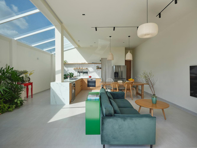 Nhà cấp 4 như cực đẹp và thông thoáng nhờ cách thiết kế đơn giản - Hình 11 Nha cap 4 nhu cuc dep va thong thoang nho cach thiet ke don gian-Hinh-11