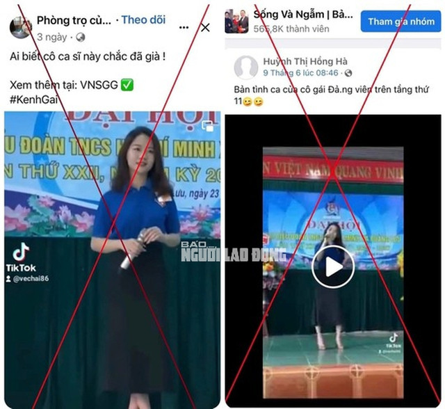 Nữ đoàn viên ở Quảng Bình bị lấy hình gán ghép vào vụ việc tại Thái Nguyên Nu doan vien o Quang Binh bi lay hinh gan ghep vao vu viec tai Thai Nguyen