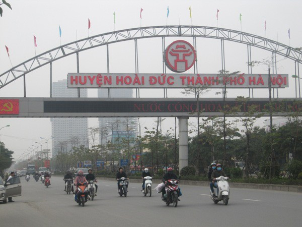 Giá đất ở huyện Hoài Đức 'nóng' dần vì thông tin lên quận Gia dat o huyen Hoai Duc 'nong' dan vi thong tin len quan
