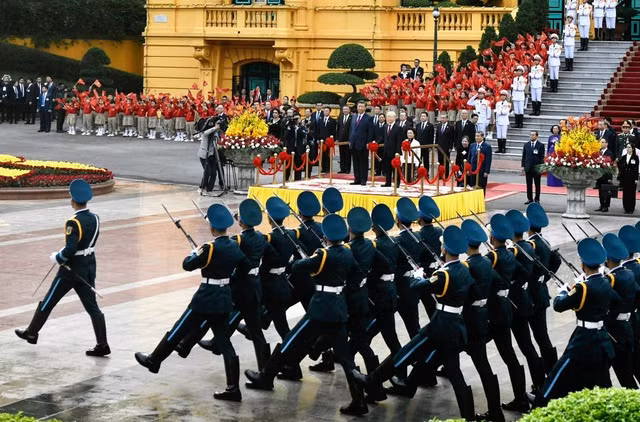 Tong Bi thu Nguyen Phu Trong don Tong Bi thu, Chu tich Trung Quoc Tap Can Binh-Hinh-2