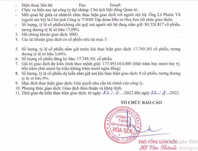 Dai gia Le Phuoc Vu ban tat tay co phieu gia re