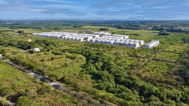 Can canh 500 can biet thu xay khong phep cua Cong ty co phan dau tu LDG o Dong Nai