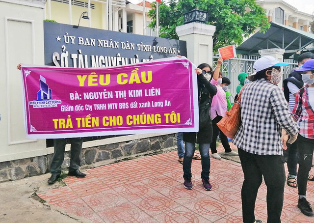 Công an đề nghị khách hàng phối hợp xử lý dự án 'ma' của Đất Xanh Long An Cong an de nghi khach hang phoi hop xu ly du an 'ma' cua Dat Xanh Long An
