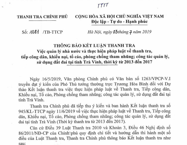 Nhiều giám đốc sở ở Trà Vinh không tiếp công dân ngày nào trong hơn 5 năm Nhieu giam doc so o Tra Vinh khong tiep cong dan ngay nao trong hon 5 nam