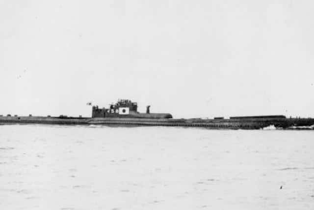 Tuy nhiên, vào đêm 30/7/1945, khi đi qua đảo Palau, USS Indianapolis bị tàu ngầm I-58 (trong ảnh) của Nhật Bản phát hiện và tấn công.