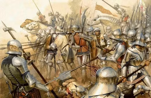 Giáo mác xuất hiện trên chiến trường vào khoảng thế kỷ 13. Loại vũ khí này thường được lực lượng bộ binh sử dụng.