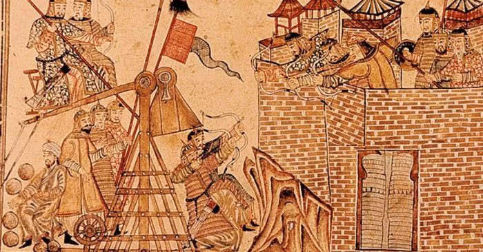 Theo thiết kế, máy bắn đá có thể phóng những tảng đá có trọng lượng gần 160 kg.