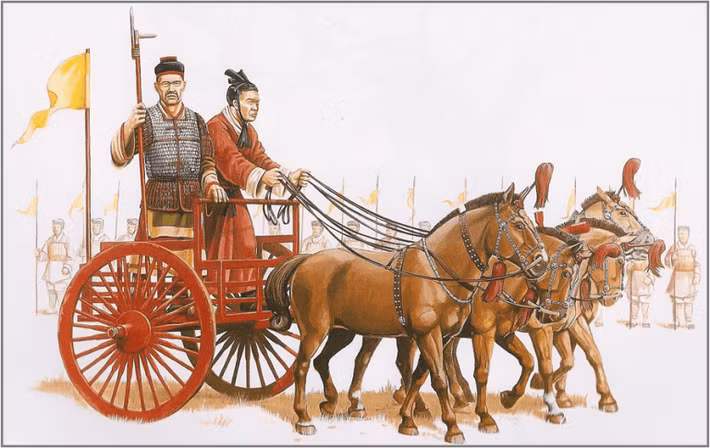 Các chuyên gia khảo cổ Trung Quốc nhận định cỗ chiến xa bằng đồng trên là một phát hiện hiếm có.